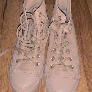 nude high top converses (used)